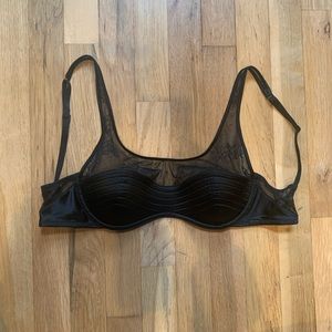 Calvin Klein black lace bra